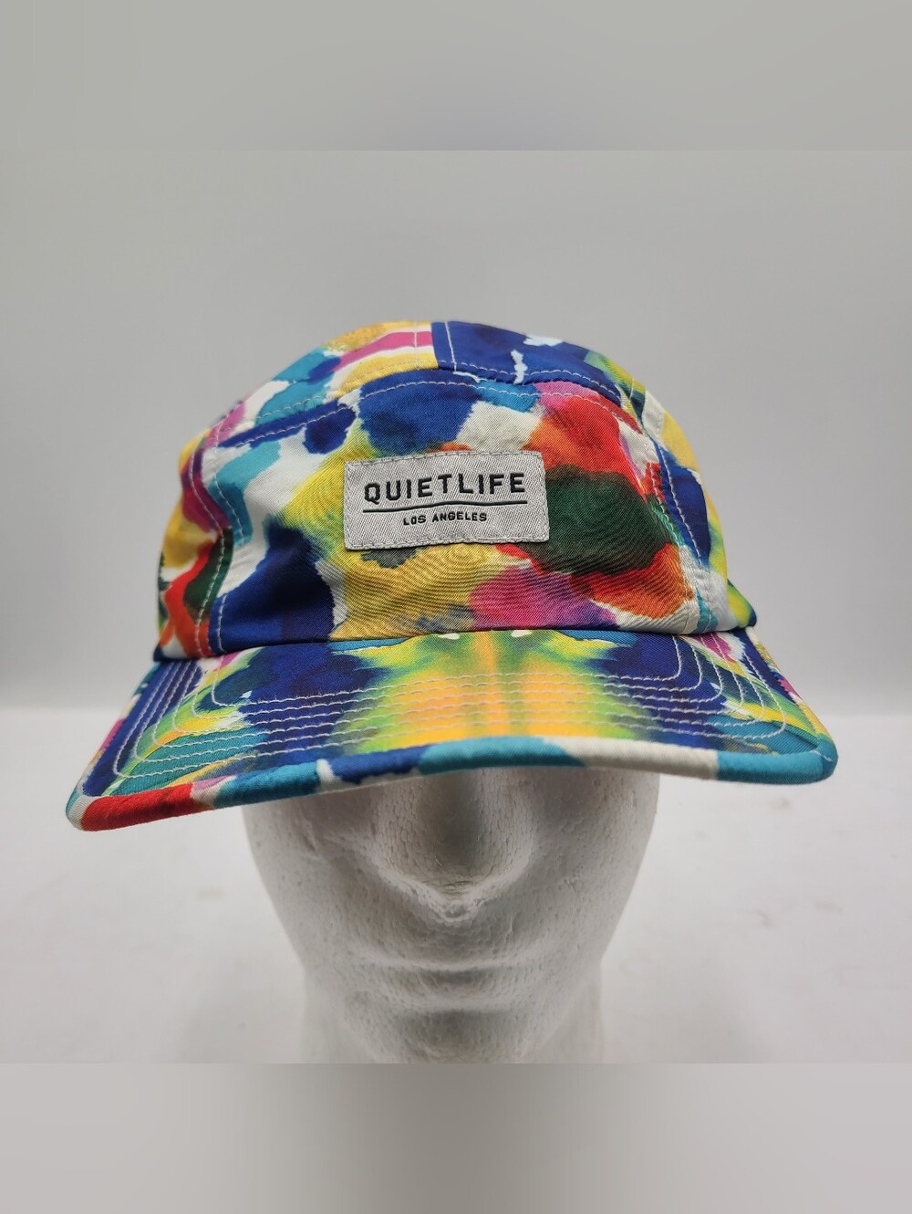 B55 The Quiet Life 5 Panel Hat Cap Adjustable Strap Water Color